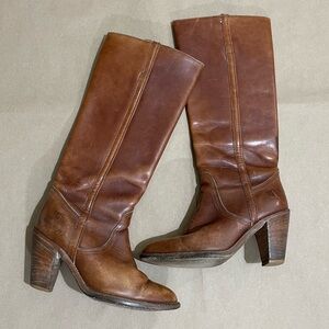 Frye Vintage Campus Heel Boots sz 7